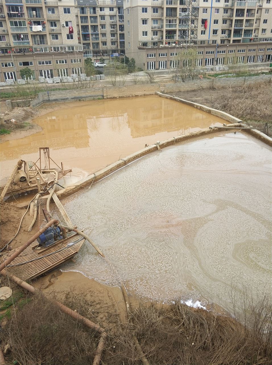 灵川沉淀池淤泥清理-厂区废水池淤泥清淤